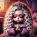 little girl pray to god