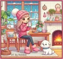 Girl and her dog, Winter Time.