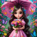 Girl with Flower