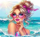 Pretty Beach Girl