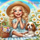 little girl and her dog