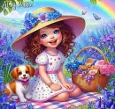 little girl and her dog #2