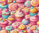 Background Cupcakes,and Lollipops
