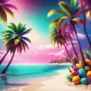 Caribbean holiday background
