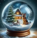 Winter time dog