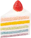 glitter rainbow cake