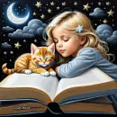 Cat and girl