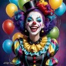 Harlequin woman