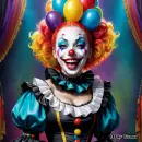 Harlequin woman 