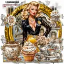 elegant rich woman