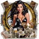 rich woman in luxury