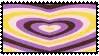 nonbinary heart stamp