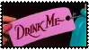alice in wonderland "drink me" stamp