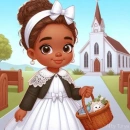 Cute church girl