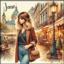 Girl walking in Autumn - Jane 