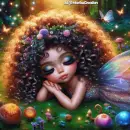 sleeping beautiful fairy