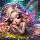 sleeping beautiful fairy