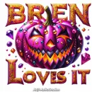 Bren loves it for Halloween