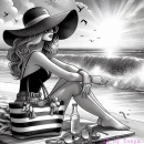 Girl at the beach 