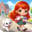 Cute school girl