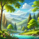 Relaxing nature background