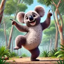 Dancing koala bear