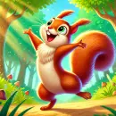 Joyful squirrel