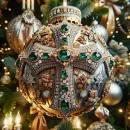 Luxury Christmas ball with cross