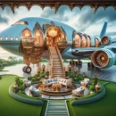 Luxury airplane house