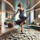 Lady with a lot of money