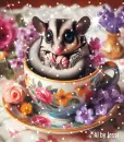 Sugar Glider in a cup