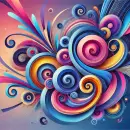 Twirling background