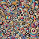 Busy background with nice shapes