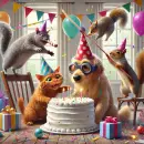 Birthday party with your animal friends