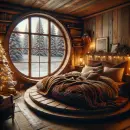 Rustic Christmas room