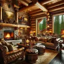 Luxurious log cabin
