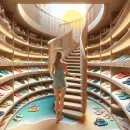 Spiral closet with so much choice