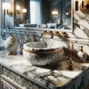 Luxurious marble sink