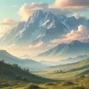 Mountains and clouds