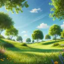 Cheerful meadow