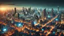 Cityscape at night wallpaper