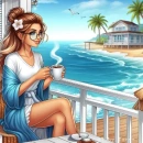 Girl with a view