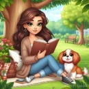 Reading in the park 