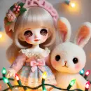 Doll and a bunny