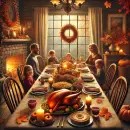 Thanksgiving scene