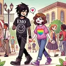 Emo and non emo friend