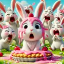 Bunnies having fun