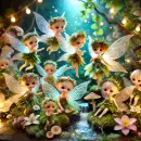 Pixies in mysitcal forest