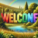 Welcome in rainbow style