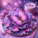 Purple butterfly 